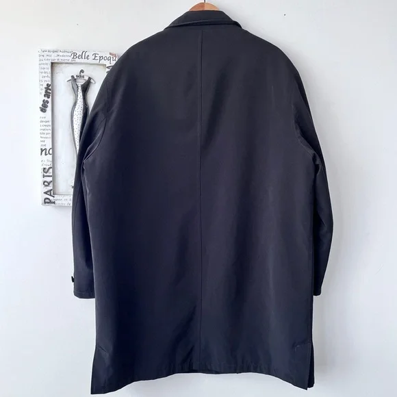 Men’s Lauren Ralph Lauren Black Classic Trench Coat With Zip Out Lining Size L